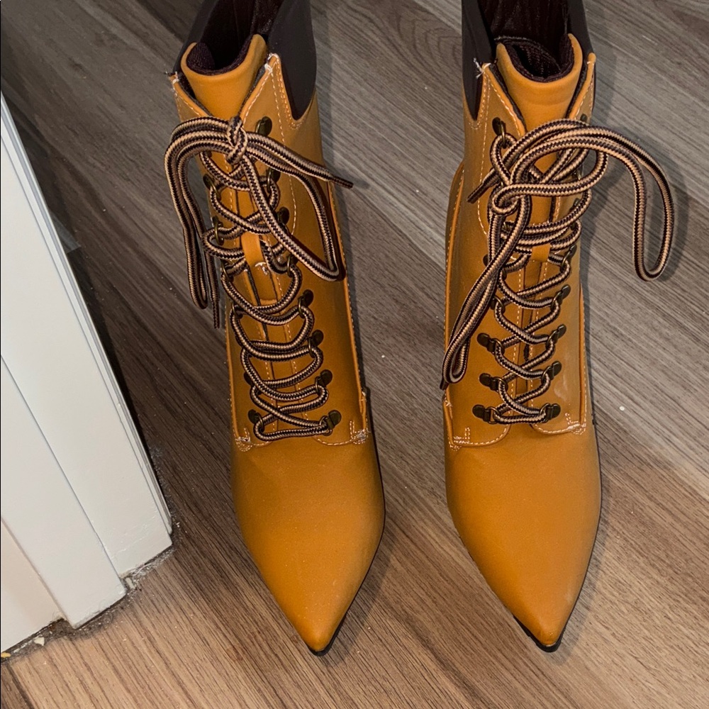 Nordstrom Brown Lace-Up Women's Boots